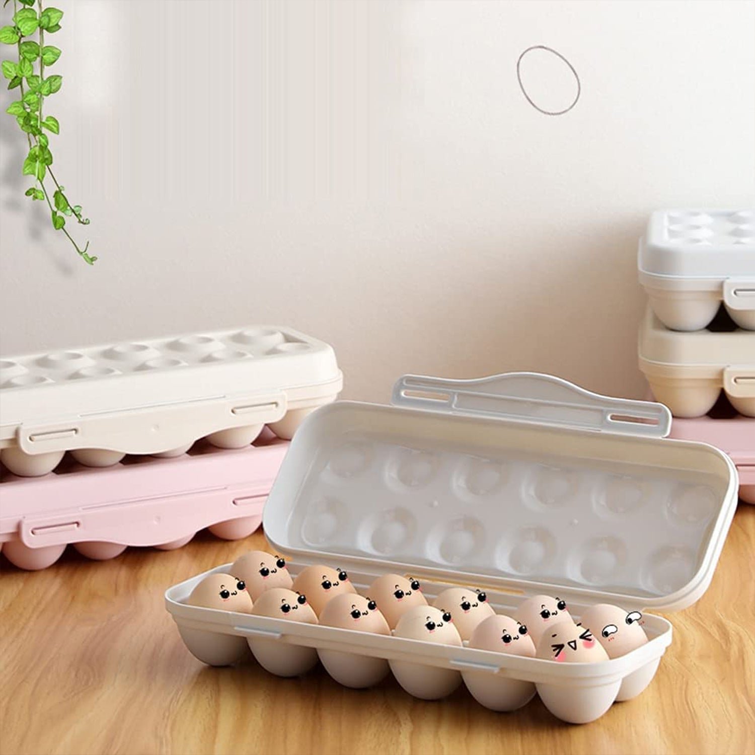 Fridge Egg Holder – 18 Grid Shock-Proof Container | Organivo