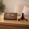 Wooden Hanuman Chalisa Flip Book – Engraved Devotional Prayer Set