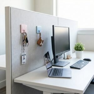Self-Adhesive Wall Utility Hooks – Heavy-Duty Square Set (2 Pc)
