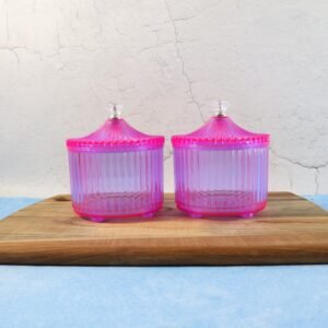 04_jar Dry Fruit Storage Jars – Luxury Transparent Plastic Set of 2