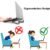 Fixed Metal Laptop Stand – Sturdy Ergonomic Desk Riser for Work