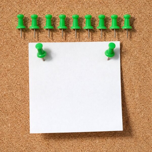 Green Push Pins – Strong Metal & Easy Grip for Notice Boards