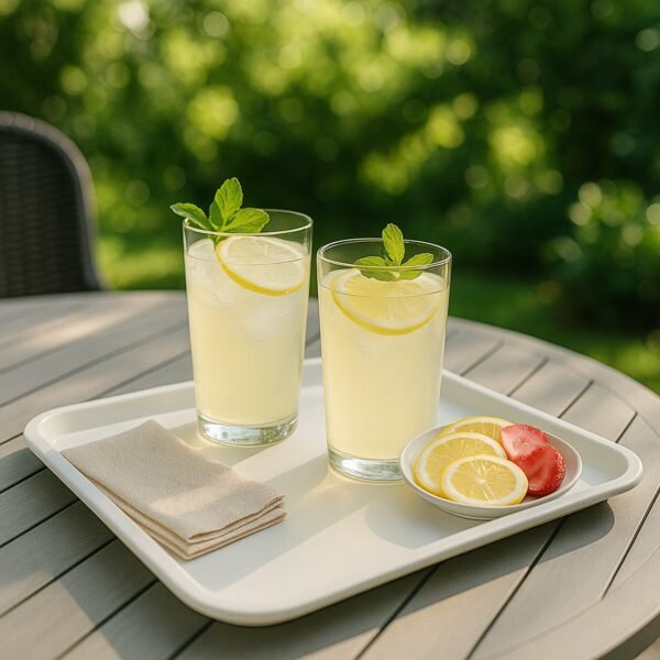 Plastic Serving Tray – Durable 40x30 cm Rectangular Tray