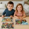 Educational Wooden Jigsaw Puzzle Board – Skill Building for Kids
