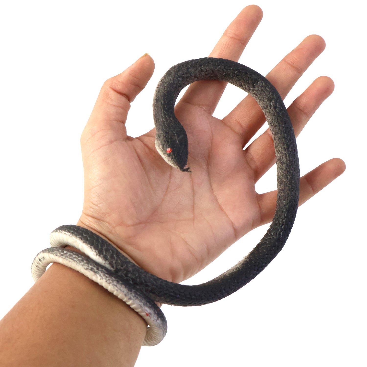 Realistic Rubber Snake Toy – Flexible & Lifelike Prank Fun