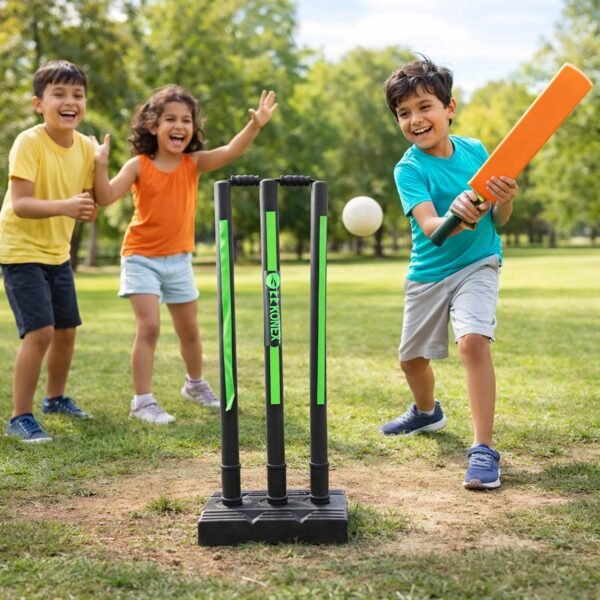 Cricket Stump Set – Heavy Base for Stable Outdoor Practice