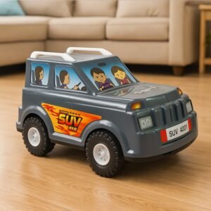 SUV Toy Car for Kids – Realistic Design & Movable Wheels