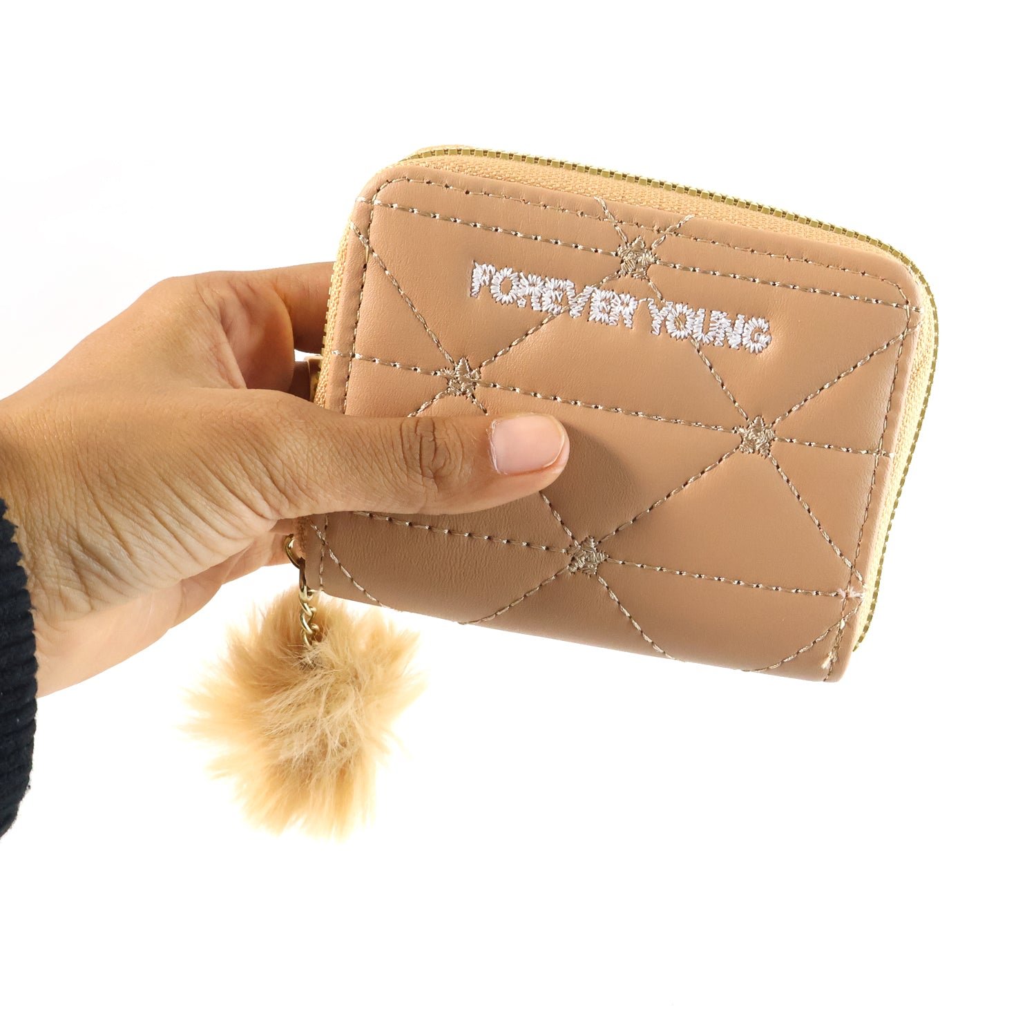 Kids Wallet with Soft Fur Zip Puller – Compact & Stylish Purse
