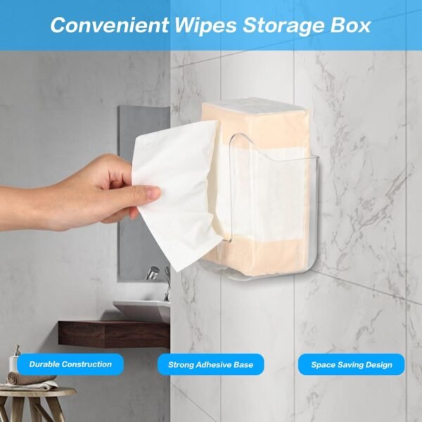 Tissue Dispenser Holder – Self-Adhesive Wall-Mounted Design