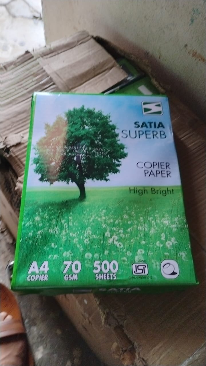 A4 High Bright Copier Paper – 70 GSM, 500 Sheets Pack