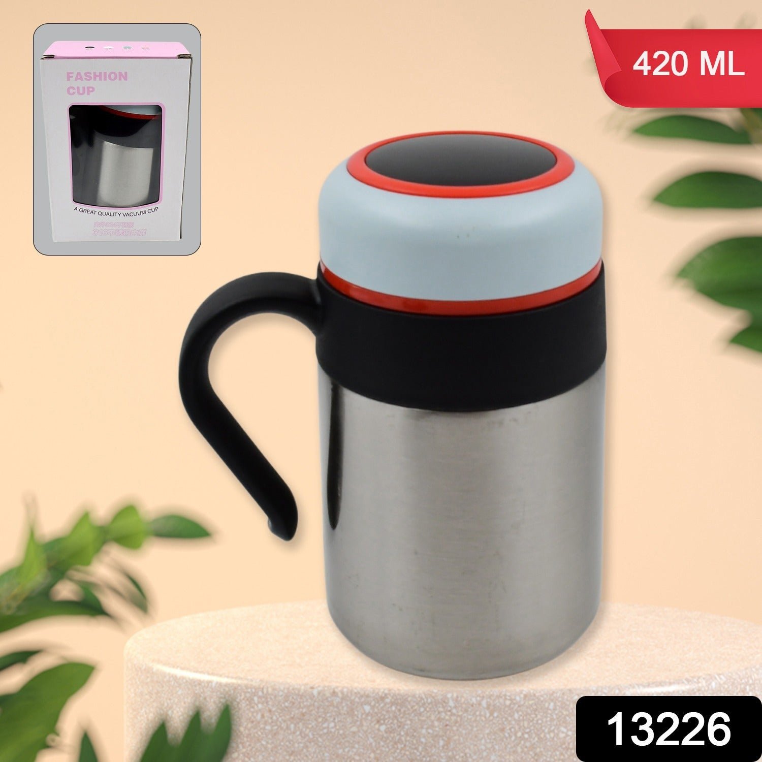 Vacuum Insulated Mug – Stainless Steel 420ml Hot & Cold | Bottlart