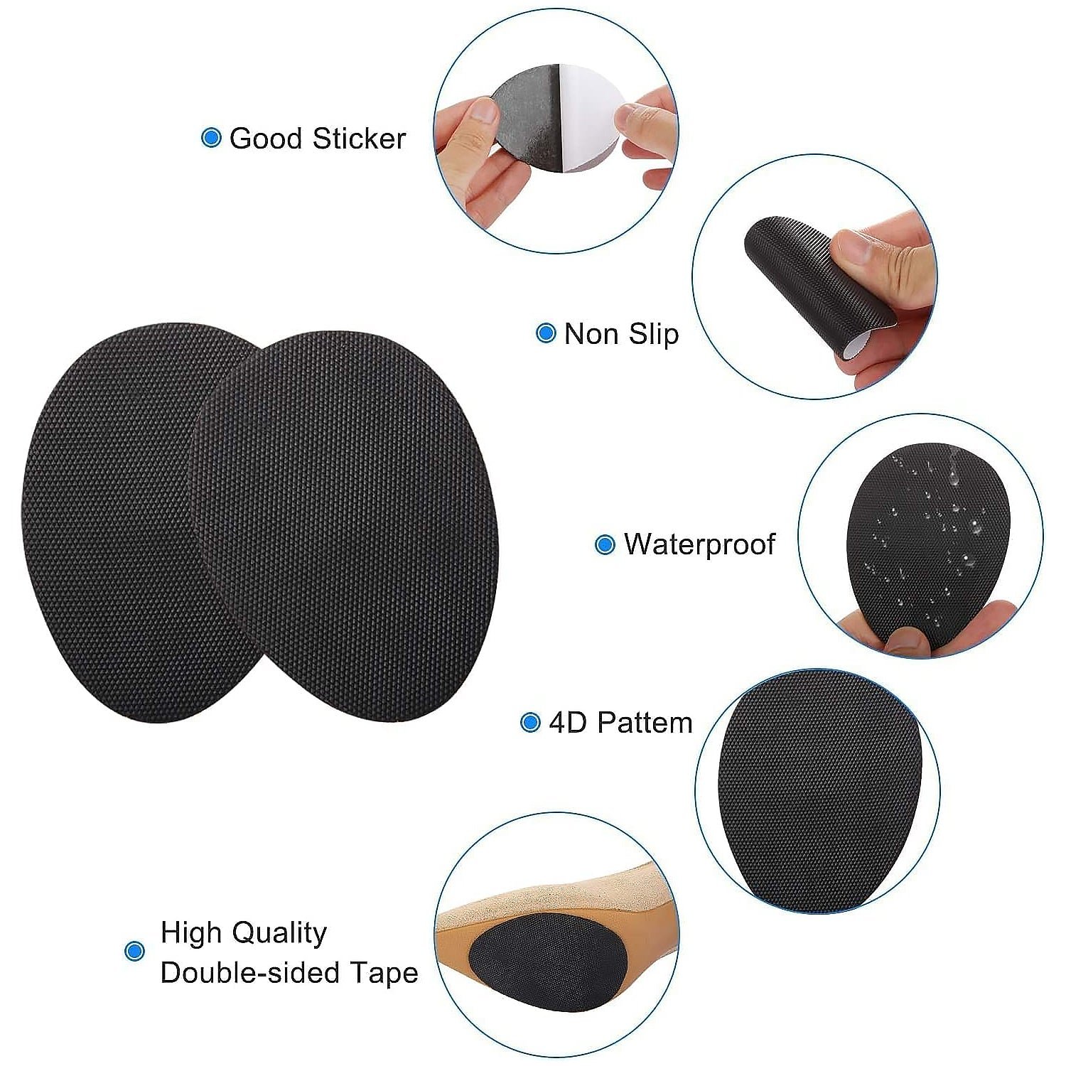 Non-Slip Shoe Pads – Rubber Sole Protectors for Heels | Velvet Wellness