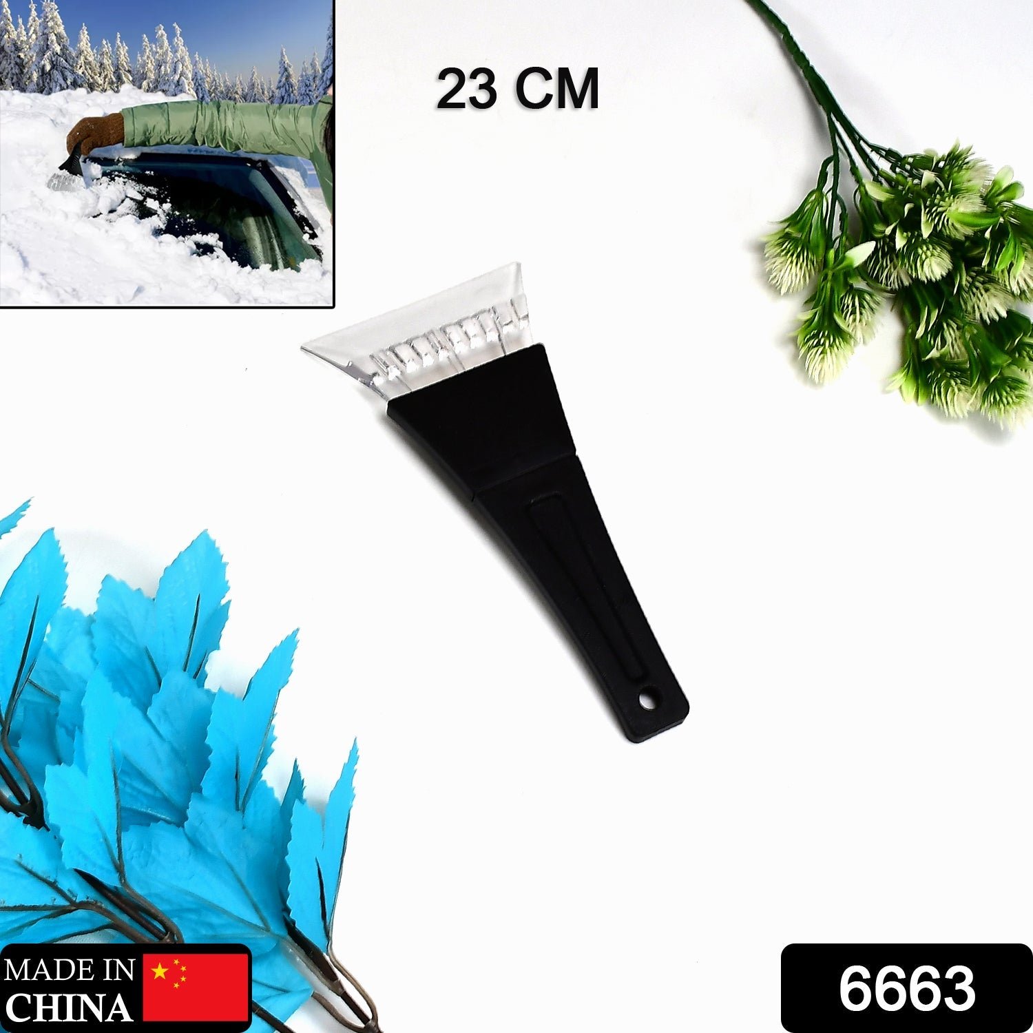 Car Ice Scraper – Durable Windshield Frost Remover | Velvet Wheels