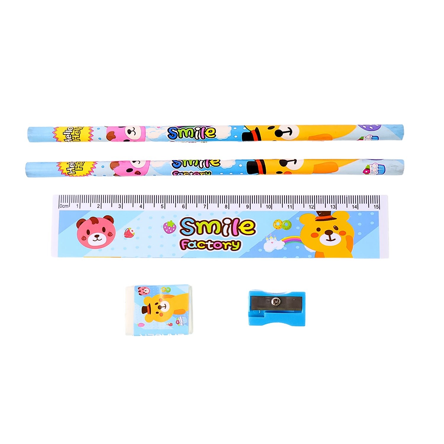 Kids Stationery Set – Wooden 5-Piece School Kit | Writezo