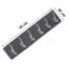 Wall Hook Rail – Heavy Duty 6-Pin Transparent Golden | GlimmerHome