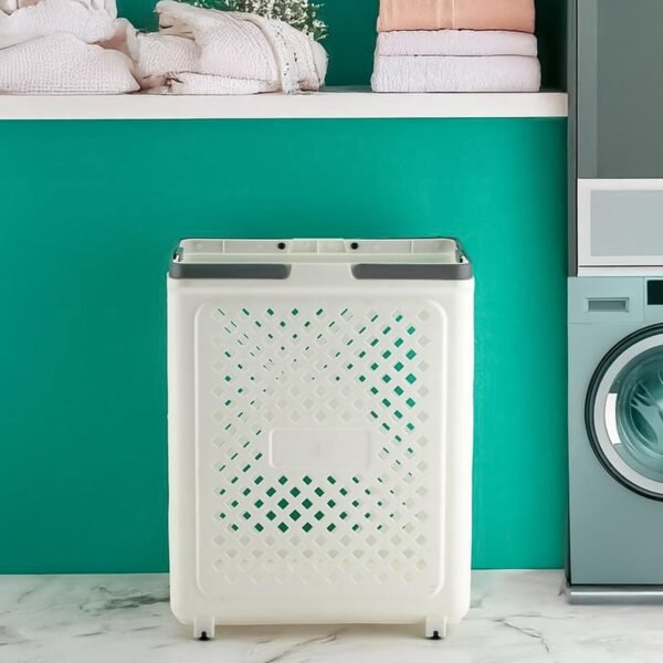Large Foldable Laundry Basket with Wheels – Spacious & Portable