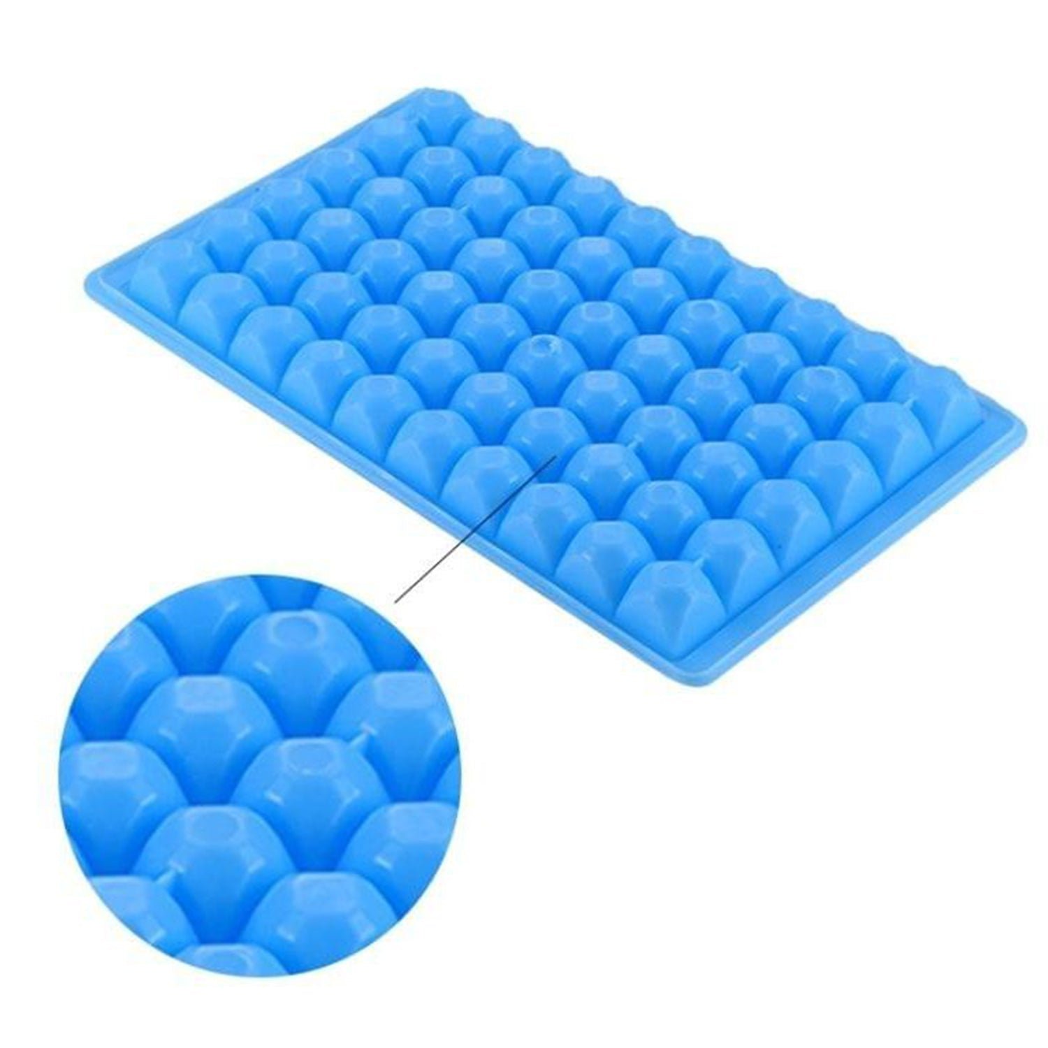 60-Cavity Ice Tray – Flexible Plastic Cubes | Indo Glow