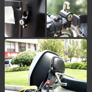 Helmet Lock for Motorcycles – Heavy-Duty Handlebar Security