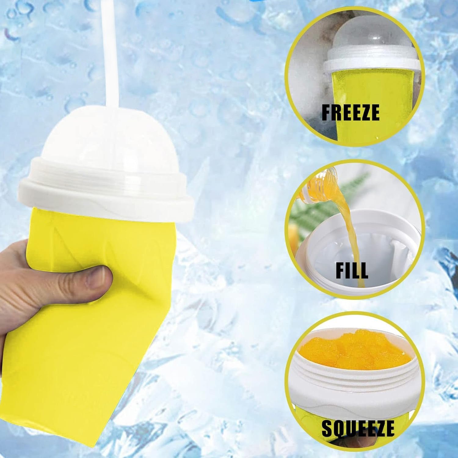 Frozen Smoothies Maker Cup – Double Layer Slushy | Tidy Table