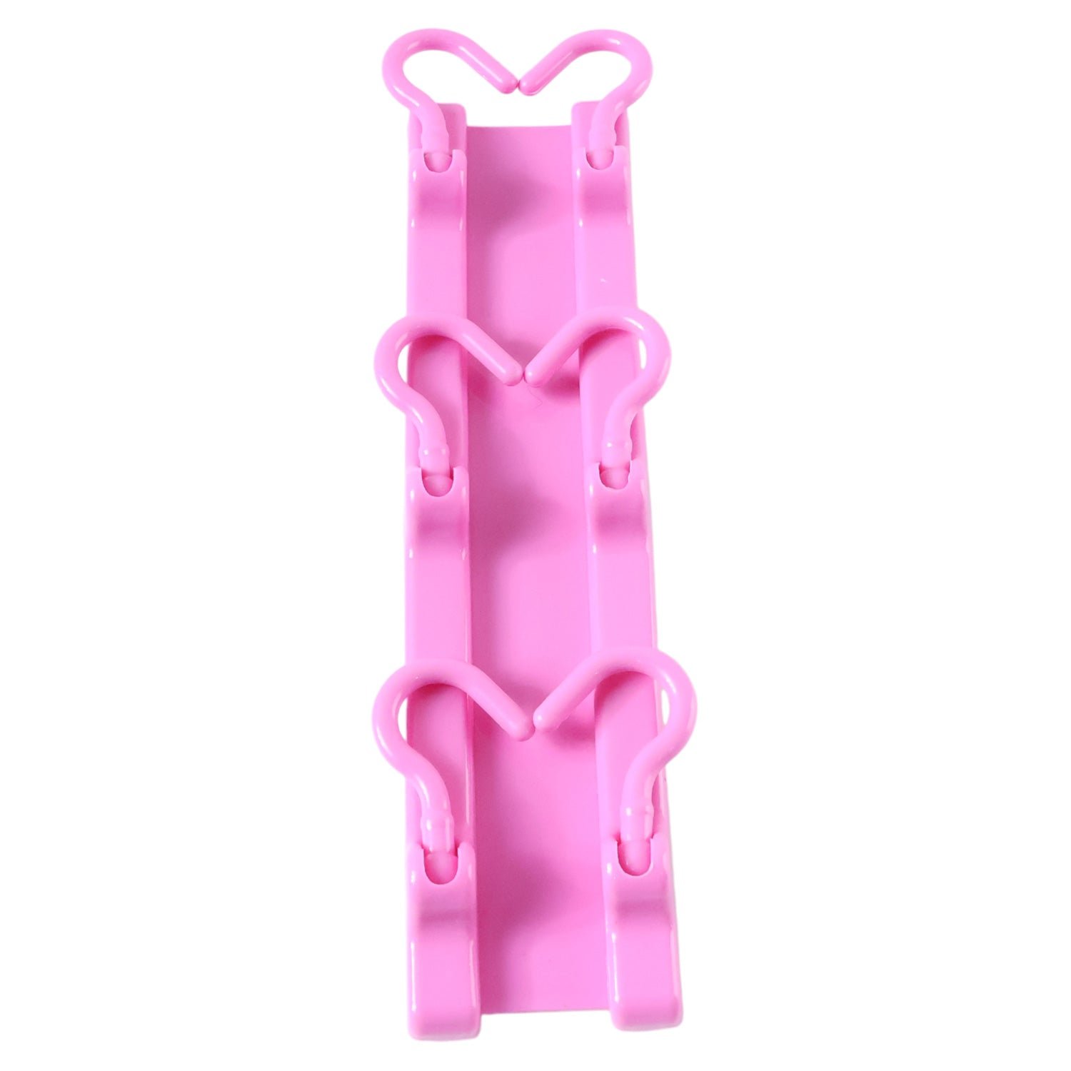 Multi-Purpose Hanging Organizer – 6 Durable Pink Hooks