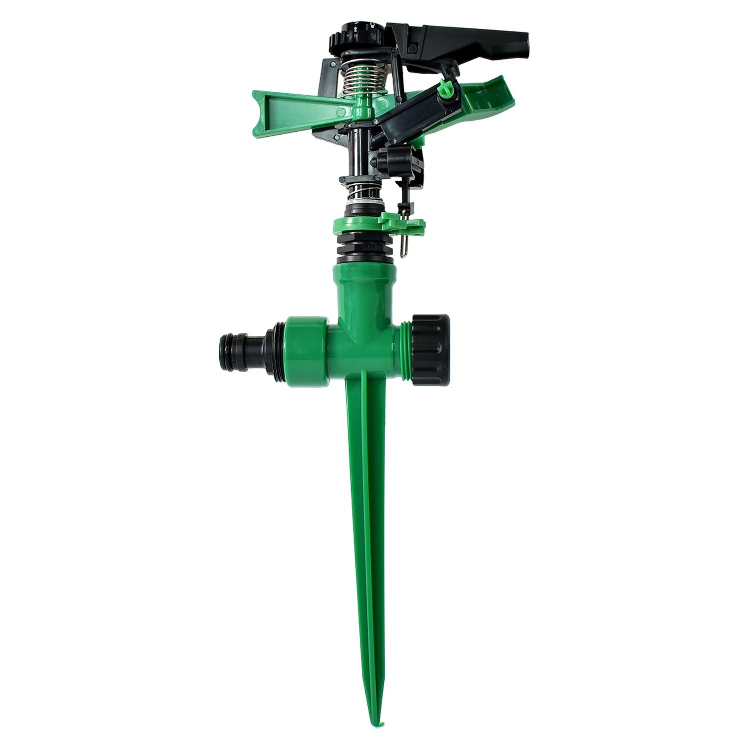 360-Degree Rotating Garden Impact Sprinkler – Adjustable Water Coverage