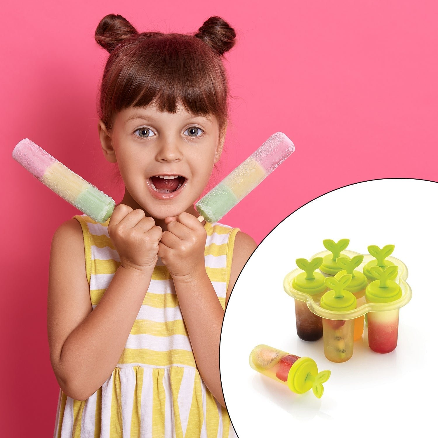 Ice Candy Maker – 6-Cavity BPA-Free Plastic Mold | Indo Glow