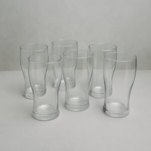 Unbreakable Pitcher Glass Set – Vista 350 ML, 6-Piece Durable Drinkware