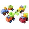Construction Vehicle Toy Set – 4-Piece Durable Mini Trucks for Kids
