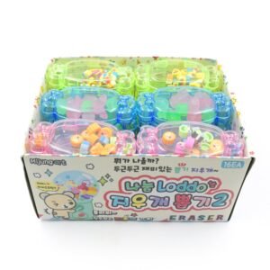 School Eraser Set – 15 Multi-Design Rubber Erasers | Velvet Wipe