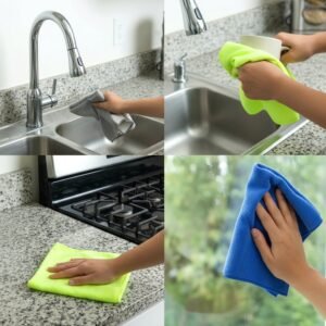 Microfiber Cleaning Cloths – Soft, Absorbent & Reusable for Streak-Free Surfaces