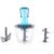 Manual Vegetable Chopper 6-Blade Stainless Steel – 950ML | XcelCraft