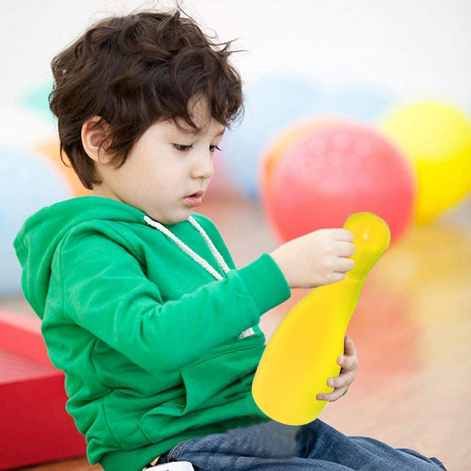 Bowling Game Set for Kids – 10 Pins & 2 Balls | Brain Horizon