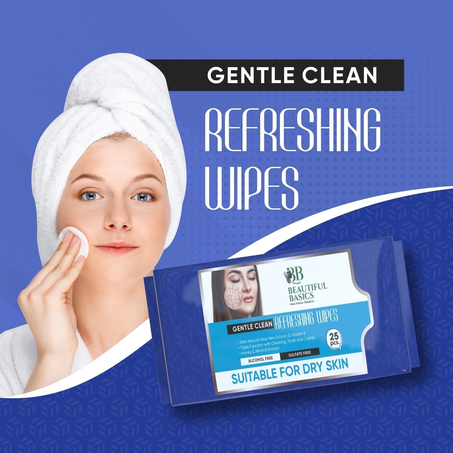 Alcohol-Free Wet Wipes – Gentle Facial & Body Cleansing | Beautiful Basics