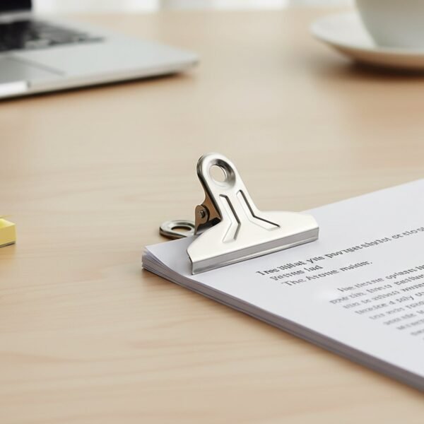 Heavy Duty Metal Paper Clamp Clips – Strong Grip & Durable 4 Pc Set
