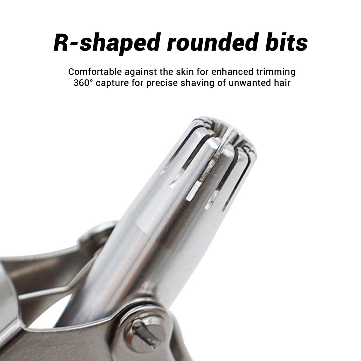 Nose Hair Remover – Painless Stainless Steel with Metal Case | Calm & Curl
