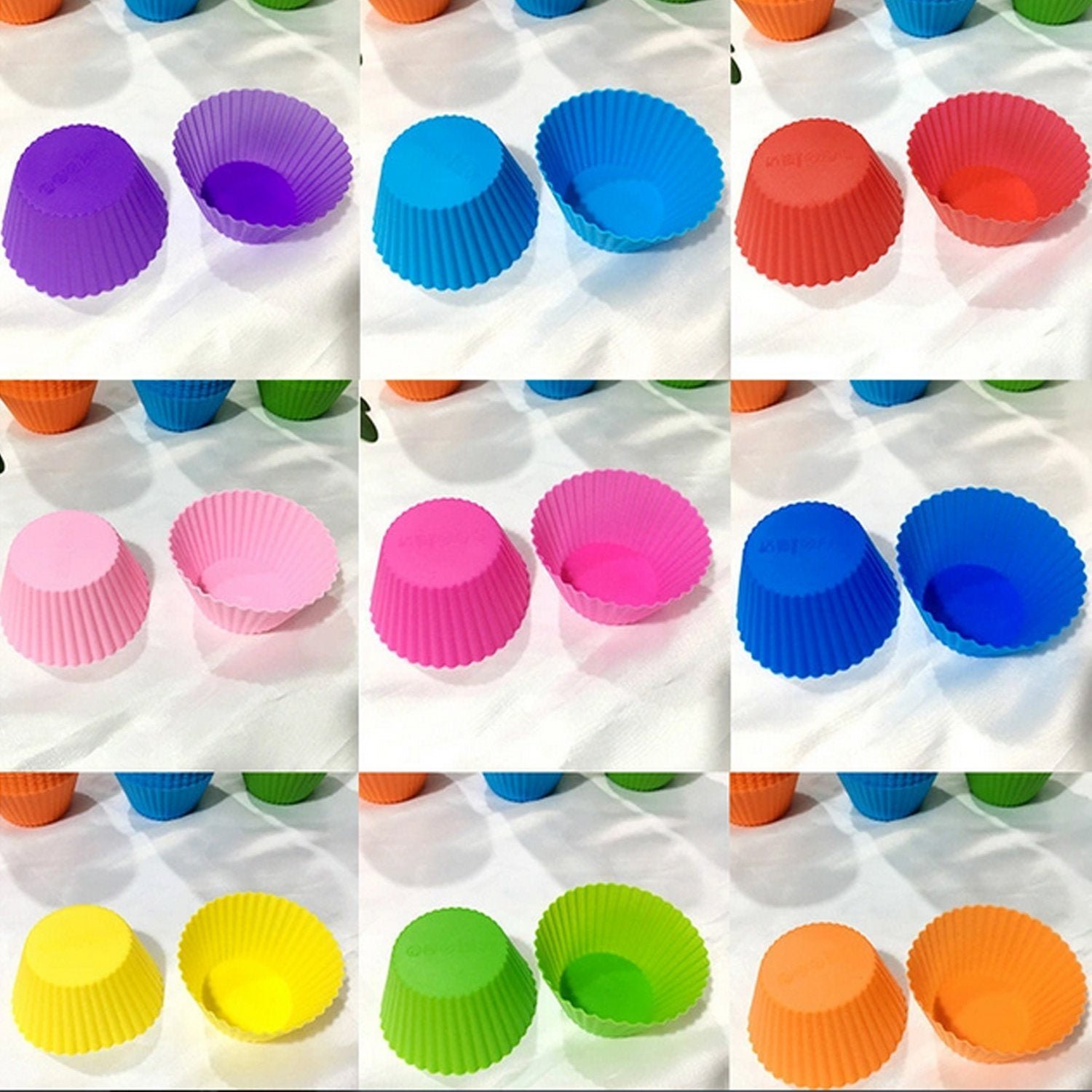 Silicone Cupcake Mold Set – 6 Food-Grade Flexible | Bake & Dwell