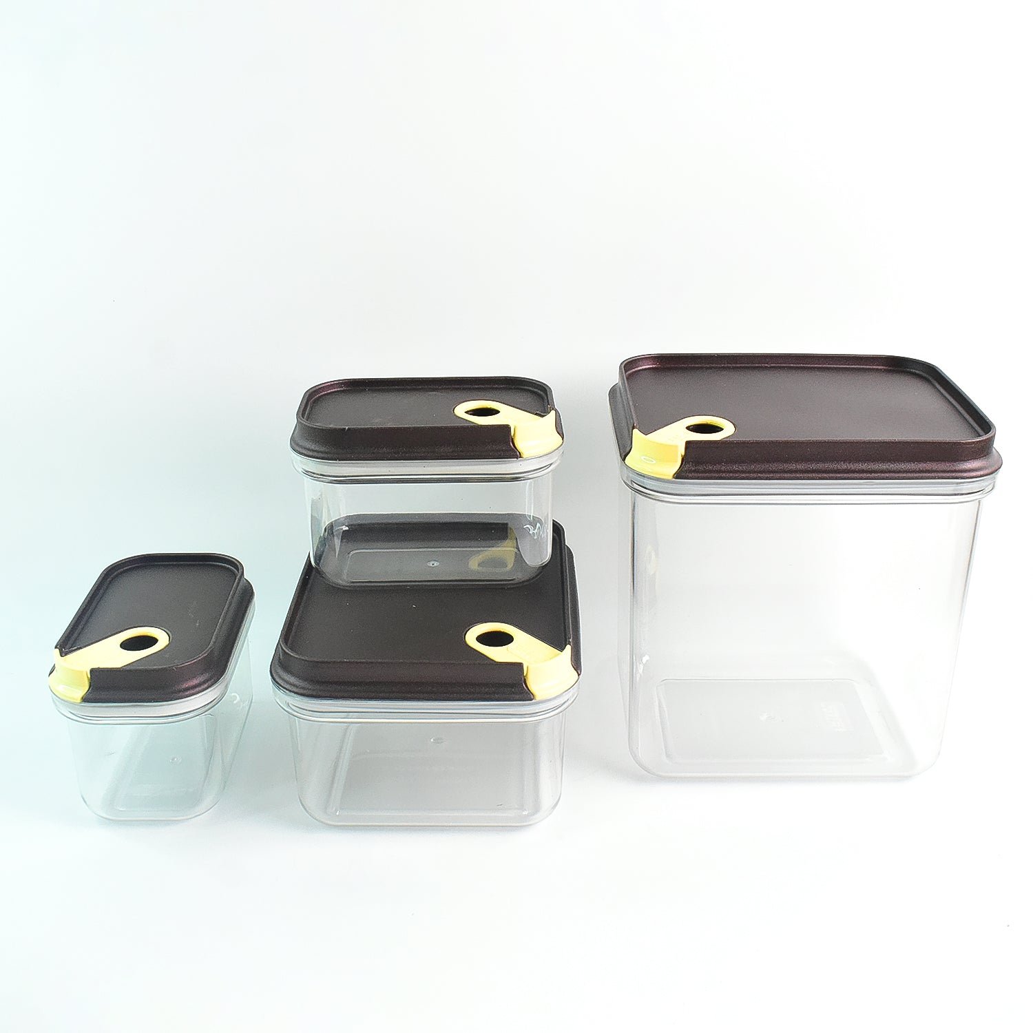 Airtight Food Storage Container Set – 4 Pc Vacuum Seal Jars
