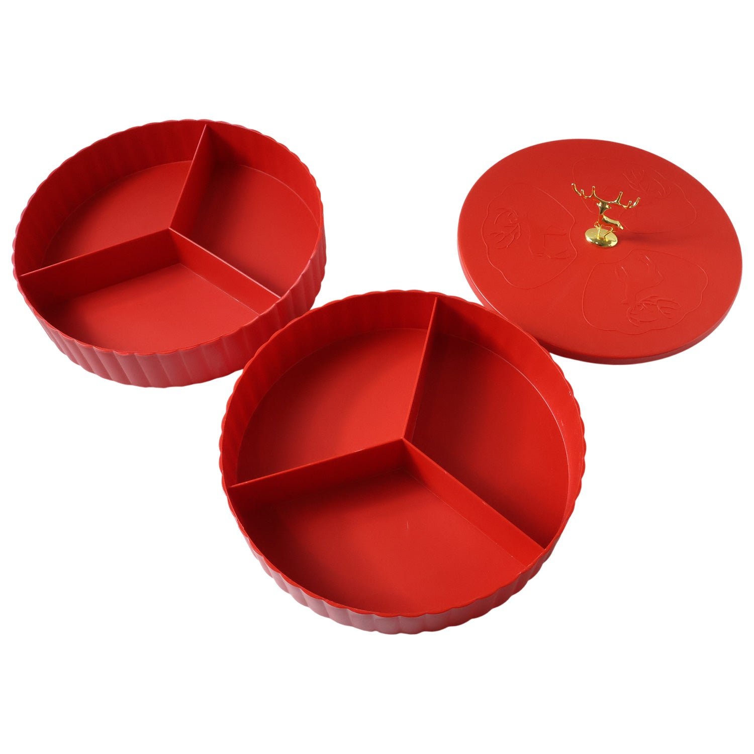 Dry Fruit Serving Tray – 2 Layer Multipurpose Snack Organizer