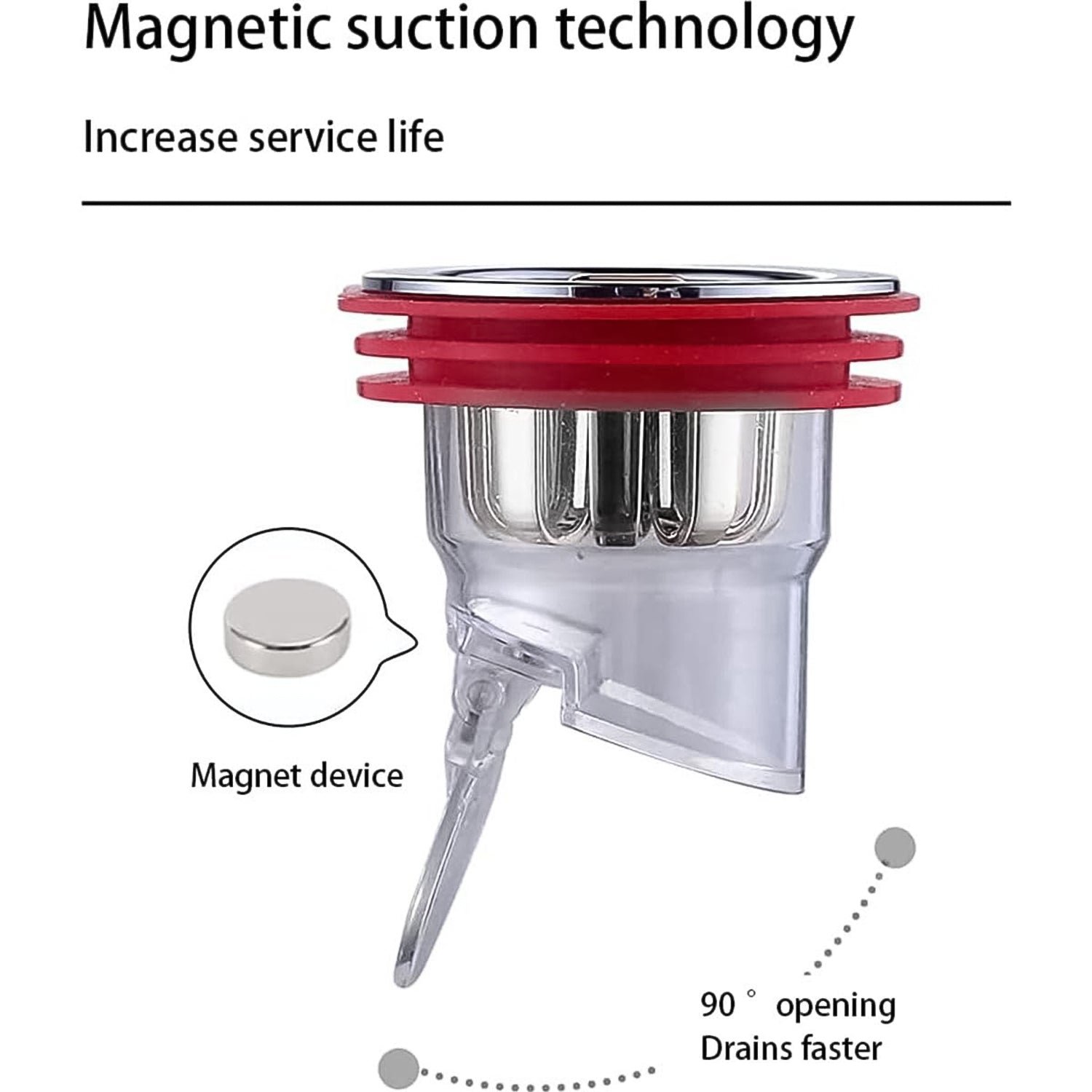 Odour Proof Floor Drain – Magnetic Valve for Fresh Bathrooms