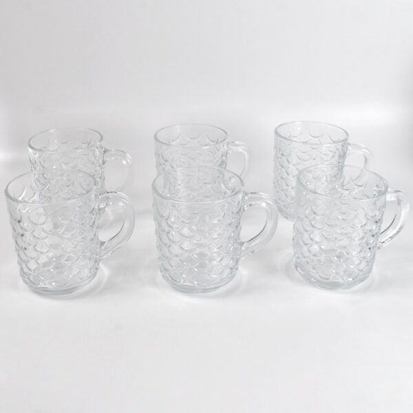 Glass Coffee Mugs – 225ml Heat-Resistant Set of 6 | Indo Glow