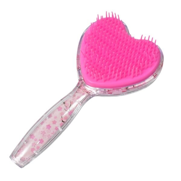 Heart Hair Brush – Gentle Detangling & Scalp Massage | Calm & Curl