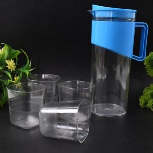 Transparent Water Jug with Elegant Handle – 2000 ML Durable Set