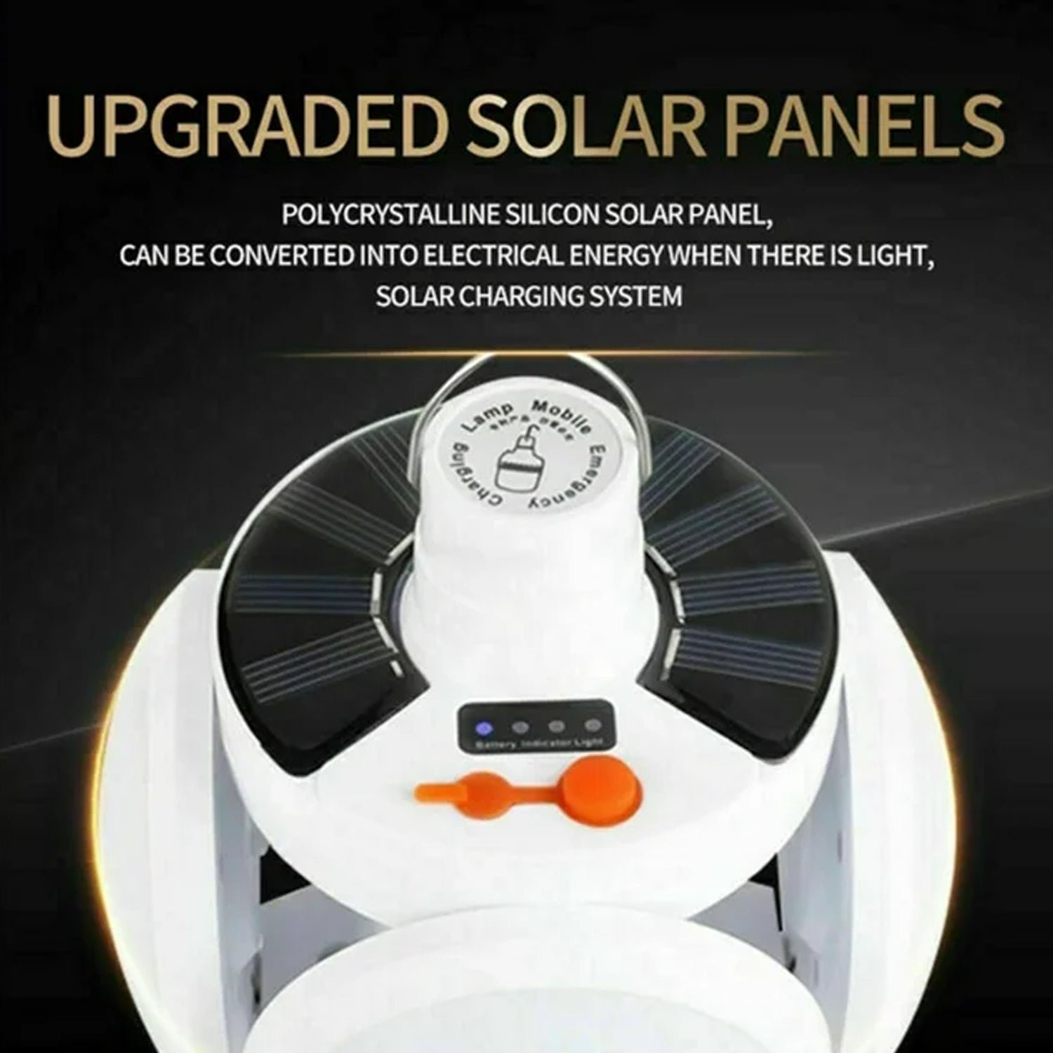 Solar Camping Light – USB Rechargeable Emergency LED