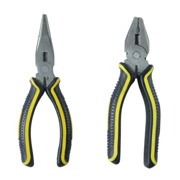 Pliers Set – 2 Pc Combination & Long Nose with Anti-Slip Grip