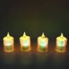 Flameless LED Candles – 4 Pc Decorative Tea Light Set | Indo Glow