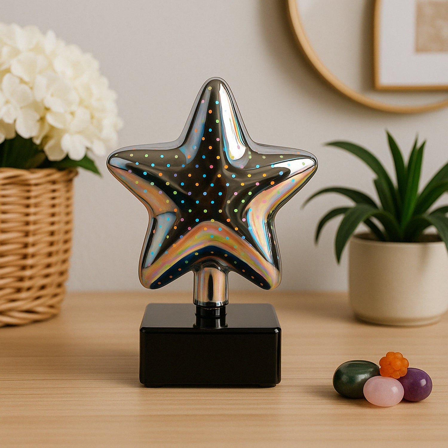Star Shaped 3D Illusion LED Night Lamp – Multicolor Decorative Glow