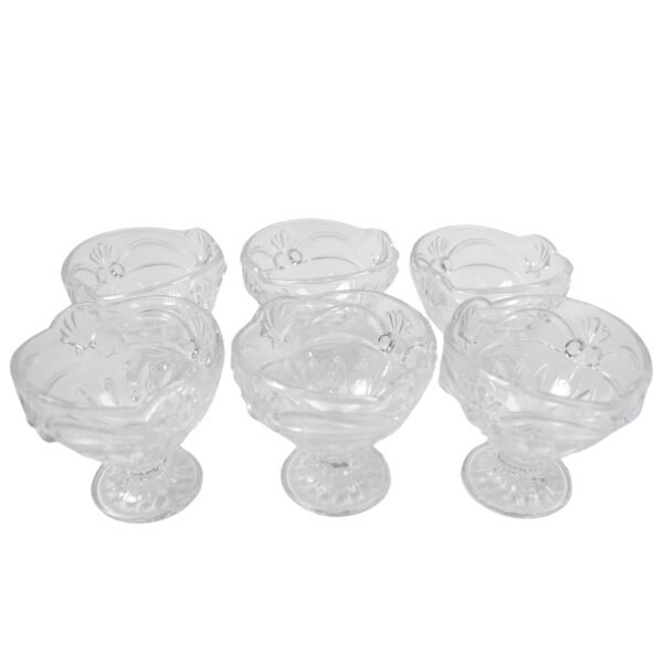 Glass Ice Cream Cups – Elegant Dessert Serving Set (6 Pcs) | Styleva