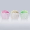 Plastic Dessert Bowl Set – 6 Transparent Reusable Bowls