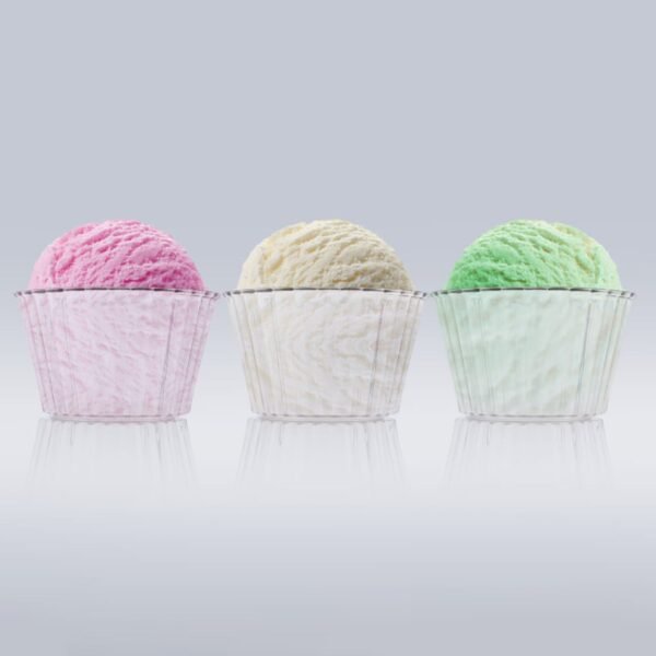 Plastic Dessert Bowl Set – 6 Transparent Reusable Bowls