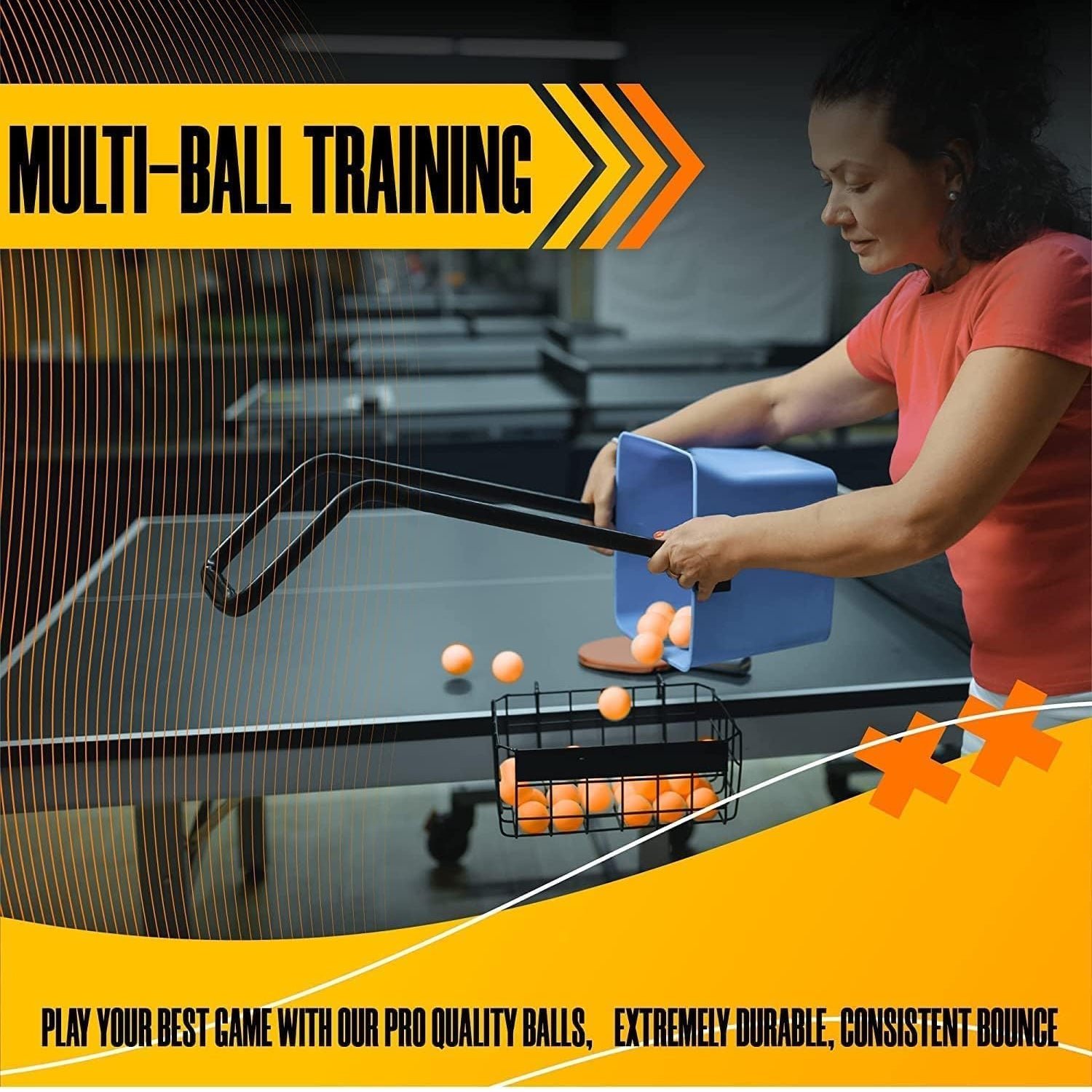 Table Tennis Balls – 3-Star Seamless Durable Set of 12